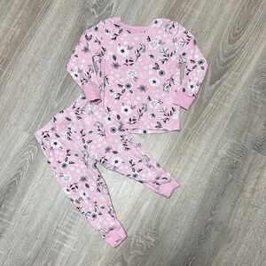 George Pink Floral Kids Pajama Set